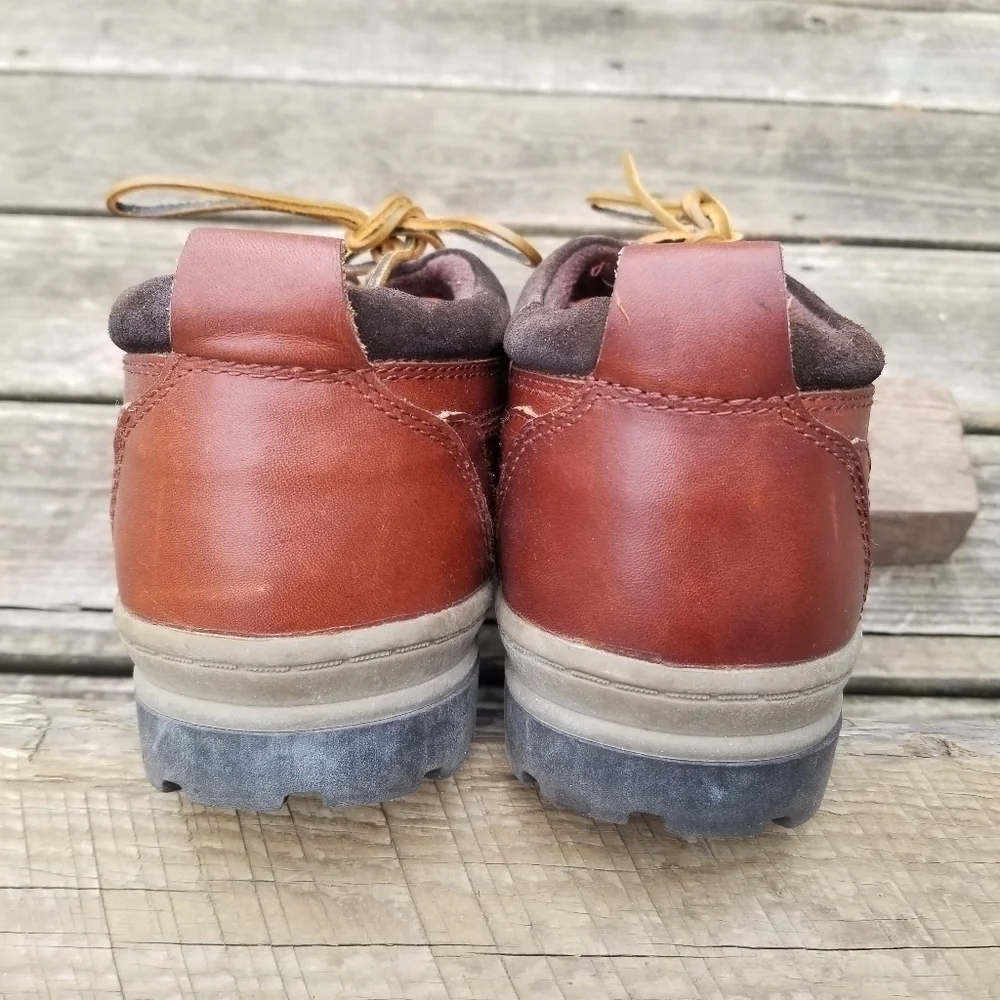 Vintage 90s y2k Bass Moc Toe‎ Moccasin Boat Shoes Waterproof Ankle Boots 9.5